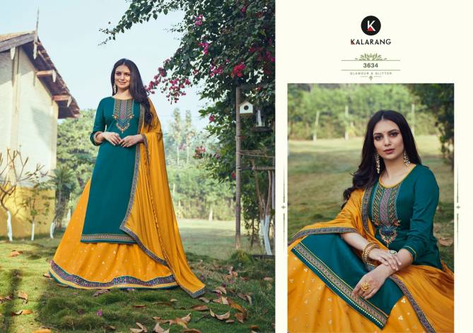 Kalarang Shivali Heavy Wedding Wear Designer Fancy Salwar Kameez Collection